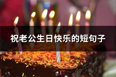 ​祝老公生日快乐的短句子(必备131句)