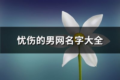 ​忧伤的男网名字大全(精选307个)