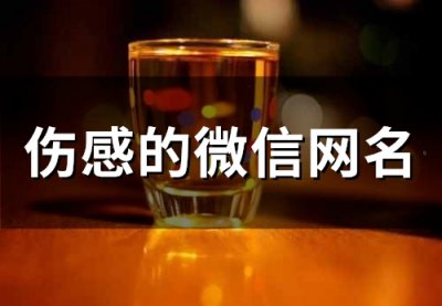 ​伤感的微信网名(192个)